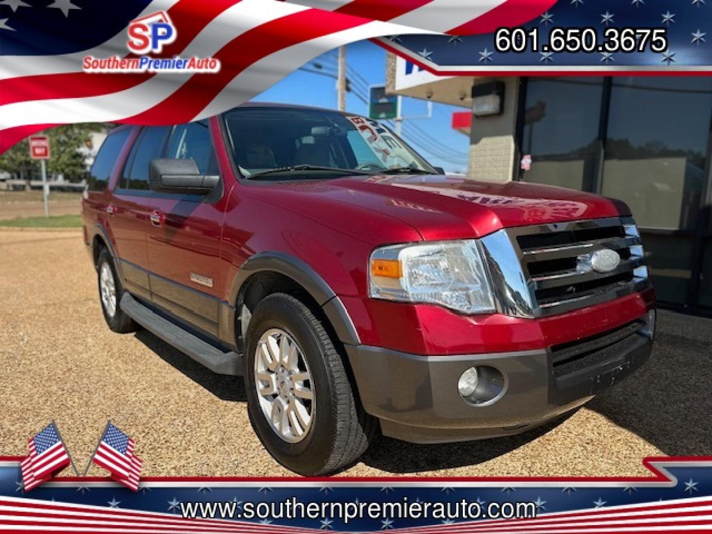 2007 RED FORD EXPEDITION XLT (1FMFU15537L) , located at 922 W. Beacon St., Philadelphia, MS, 39350, (601) 650-3675, 32.770447, -89.127151 - Photo#0