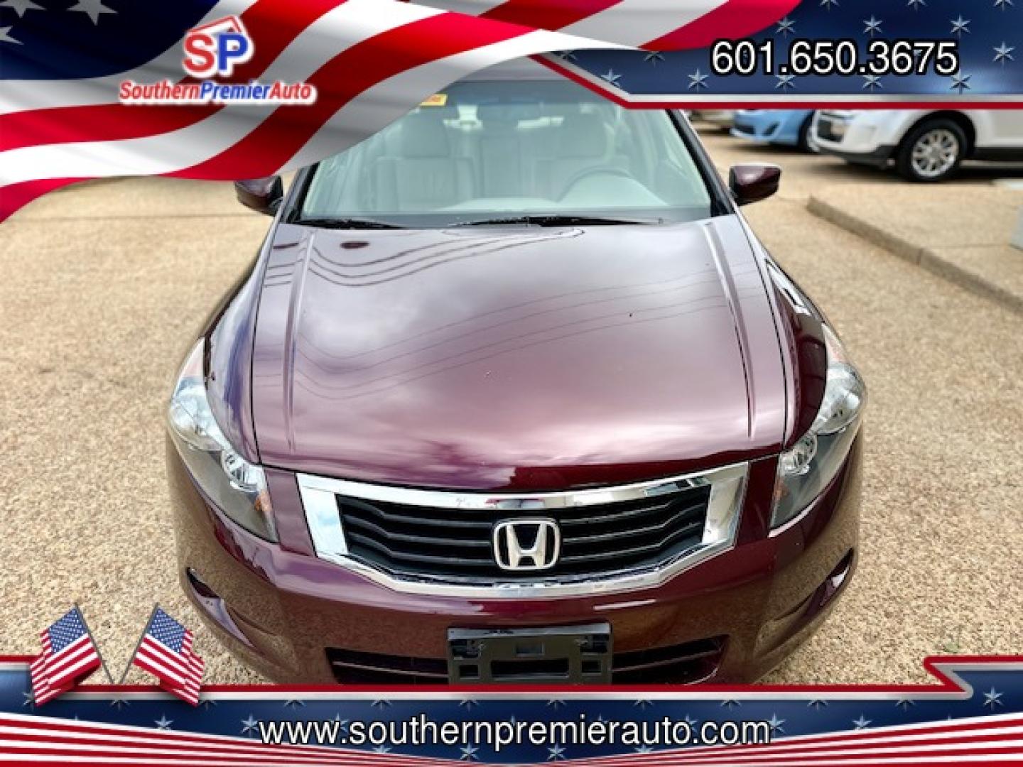 2008 MAROON /Tan HONDA ACCORD EX-L (1HGCP36858A) , located at 922 W. Beacon St., Philadelphia, MS, 39350, (601) 650-3675, 32.770447, -89.127151 - WHY CHOOSE SOUTHERN PREMIER AUTO? Complimentary Warranty ? Complimentary Oil Changes ? - Photo#1