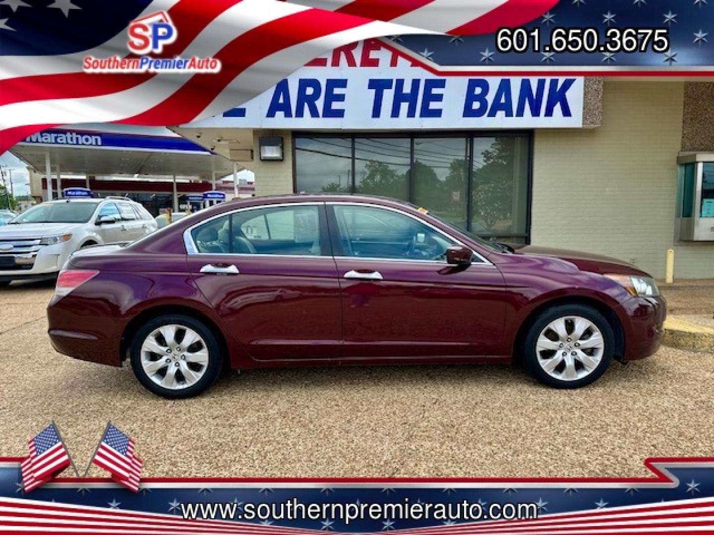 2008 MAROON /Tan HONDA ACCORD EX-L (1HGCP36858A) , located at 922 W. Beacon St., Philadelphia, MS, 39350, (601) 650-3675, 32.770447, -89.127151 - WHY CHOOSE SOUTHERN PREMIER AUTO? Complimentary Warranty ? Complimentary Oil Changes ? - Photo#6