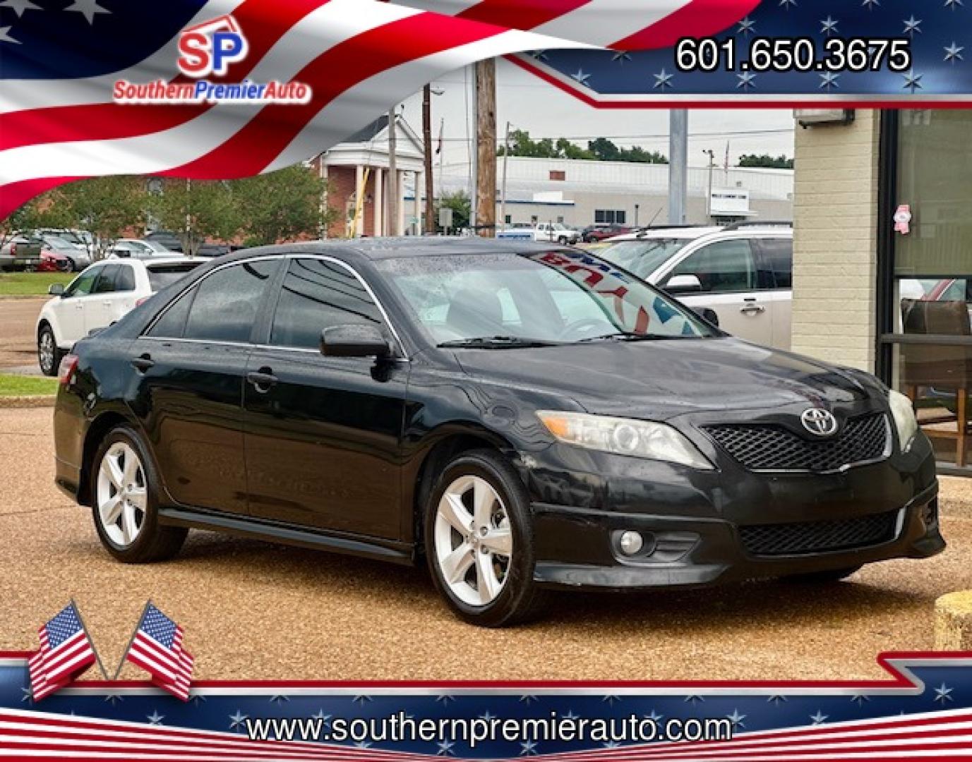 2011 BLACK TOYOTA CAMRY BASE; SE; LE; (4T1BF3EK6BU) , located at 922 W. Beacon St., Philadelphia, MS, 39350, (601) 650-3675, 32.770447, -89.127151 - Photo#0