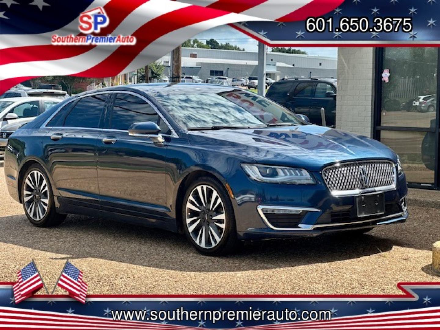 2017 BLUE LINCOLN MKZ RESERVE (3LN6L5E96HR) , located at 922 W. Beacon St., Philadelphia, MS, 39350, (601) 650-3675, 32.770447, -89.127151 - Photo#0