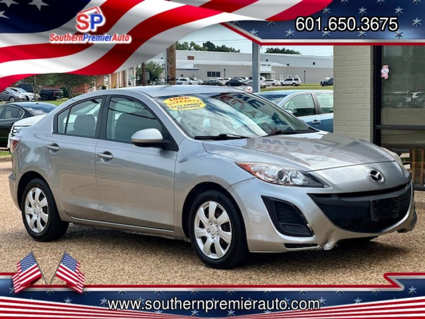 2011 SILVER MAZDA MAZDA3 I SPORT (JM1BL1UF7B1) , located at 922 W. Beacon St., Philadelphia, MS, 39350, (601) 650-3675, 32.770447, -89.127151 - Photo#0