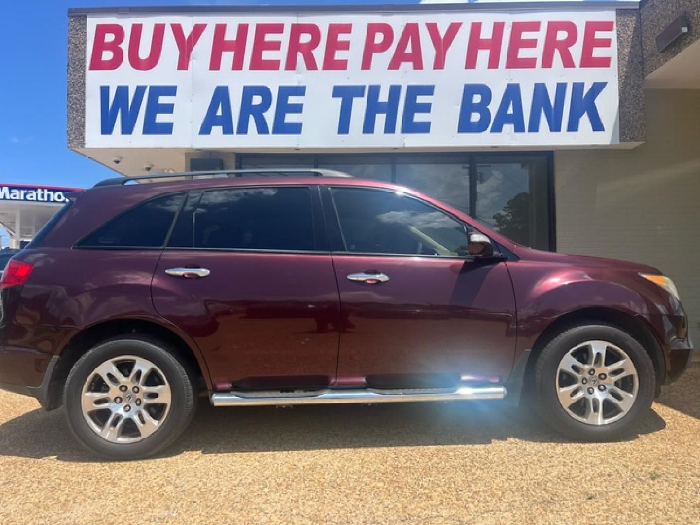 2008 BURGANDY /Tan ACURA MDX BASE Base w/ Leather seats (2HNYD28218H) with an 3.5L V6 SOHC 24V engine, 5-Speed Automatic Overdrive transmission, located at 922 W. Beacon St., Philadelphia, MS, 39350, (601) 650-3675, 32.770447, -89.127151 - 2008 Acura MDX Base Engine:3.5L V6 SOHC 24V Body: SPORT UTILITY 4-DR Transmission: 5-Speed Automatic Overdrive Drive Type: AWD Mpg City: 15 Seats: 7 w/ Third row Mpg: 20 Third Row Seating - Photo#0