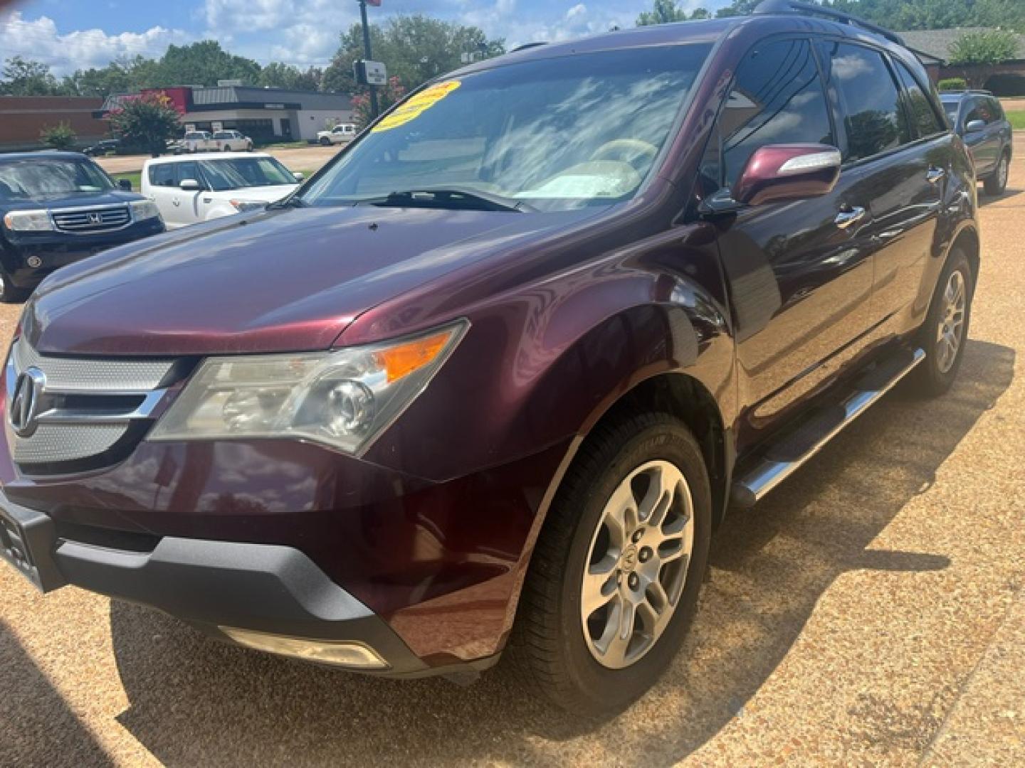 2008 BURGANDY /Tan ACURA MDX BASE Base w/ Leather seats (2HNYD28218H) with an 3.5L V6 SOHC 24V engine, 5-Speed Automatic Overdrive transmission, located at 922 W. Beacon St., Philadelphia, MS, 39350, (601) 650-3675, 32.770447, -89.127151 - 2008 Acura MDX Base Engine:3.5L V6 SOHC 24V Body: SPORT UTILITY 4-DR Transmission: 5-Speed Automatic Overdrive Drive Type: AWD Mpg City: 15 Seats: 7 w/ Third row Mpg: 20 Third Row Seating - Photo#1