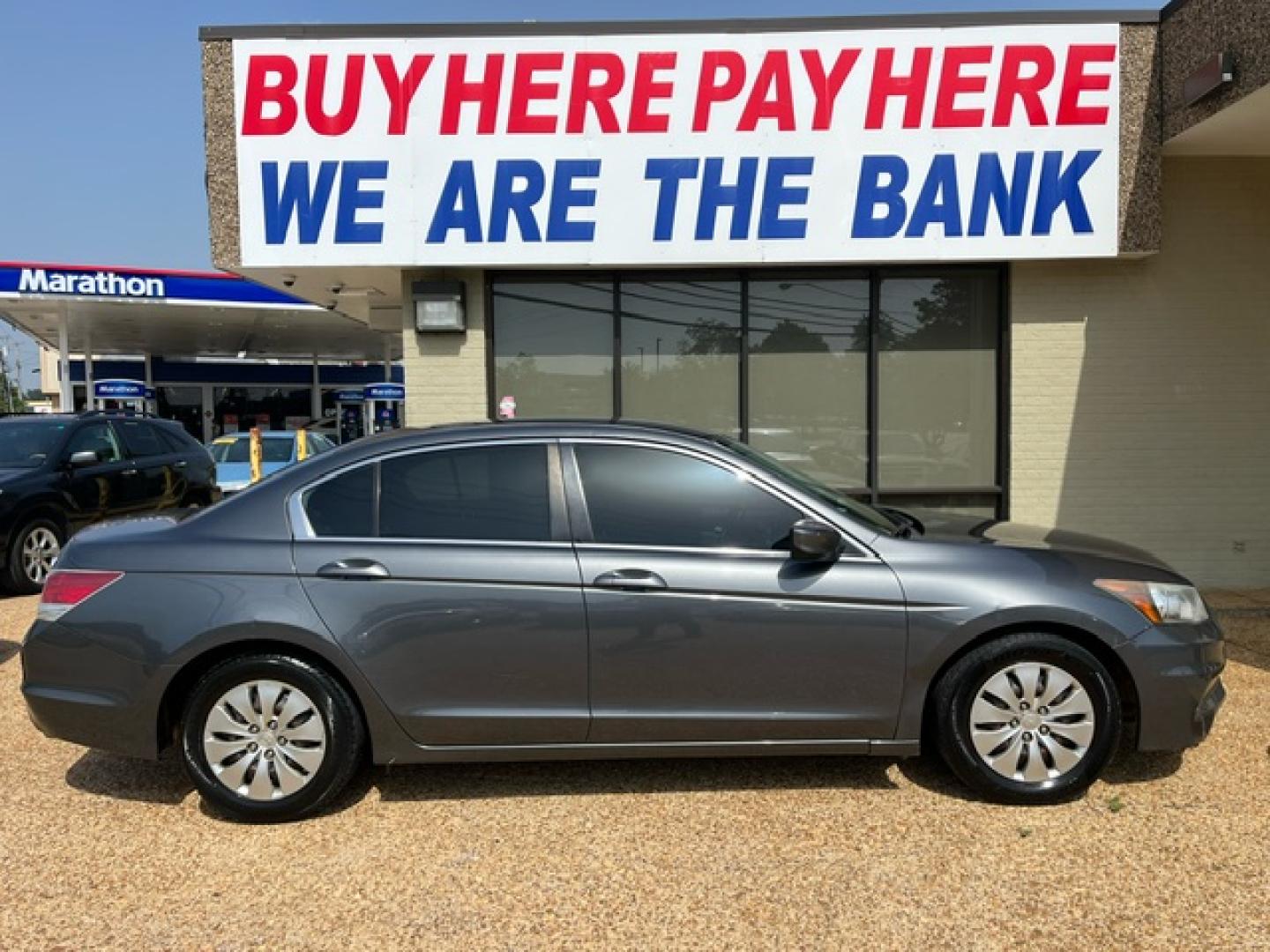 2012 GRAY /Black leather HONDA ACCORD LX LX (1HGCP2F34CA) with an 2.4L L4 DOHC 16V engine, 5-Speed Automatic Overdrive transmission, located at 922 W. Beacon St., Philadelphia, MS, 39350, (601) 650-3675, 32.770447, -89.127151 - Title: 2012 Honda Accord LX Year: 2012 Make: Honda Model: Accord Engine: 2.4L L4 DOHC 16V Body: SEDAN 4-DR Transmission: 5-Speed Automatic Drive Type: FWD Mpg City: 23 Mpg: 34 Trim: LX Sedan - Photo#0