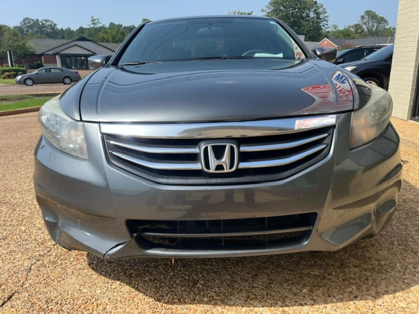 2012 GRAY /Black leather HONDA ACCORD LX LX (1HGCP2F34CA) with an 2.4L L4 DOHC 16V engine, 5-Speed Automatic Overdrive transmission, located at 922 W. Beacon St., Philadelphia, MS, 39350, (601) 650-3675, 32.770447, -89.127151 - Title: 2012 Honda Accord LX Year: 2012 Make: Honda Model: Accord Engine: 2.4L L4 DOHC 16V Body: SEDAN 4-DR Transmission: 5-Speed Automatic Drive Type: FWD Mpg City: 23 Mpg: 34 Trim: LX Sedan - Photo#2