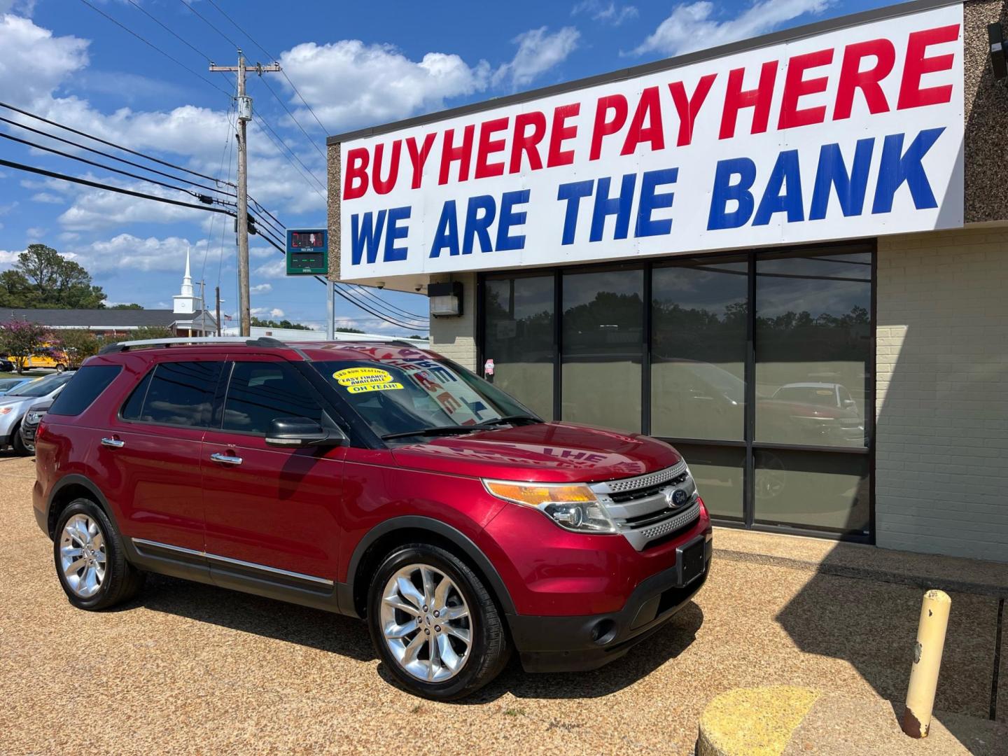 2013 RED /Black leather FORD EXPLORER XLT SEL (1FM5K7D81DG) with an 3.5L V6 DOHC 24V engine, 6-Speed Automatic transmission, located at 922 W. Beacon St., Philadelphia, MS, 39350, (601) 650-3675, 32.770447, -89.127151 - Title: 2013 Ford Explorer XLT Year: 2013 Make: Ford Model: Explorer Engine: 3.5L V6 DOHC 24V Body: SPORT UTILITY 4-DR Transmission: 6-Speed Automatic Drive Type: FWD Mpg City: 20 Mpg: 28 Trim: XLT FWD - Photo#0