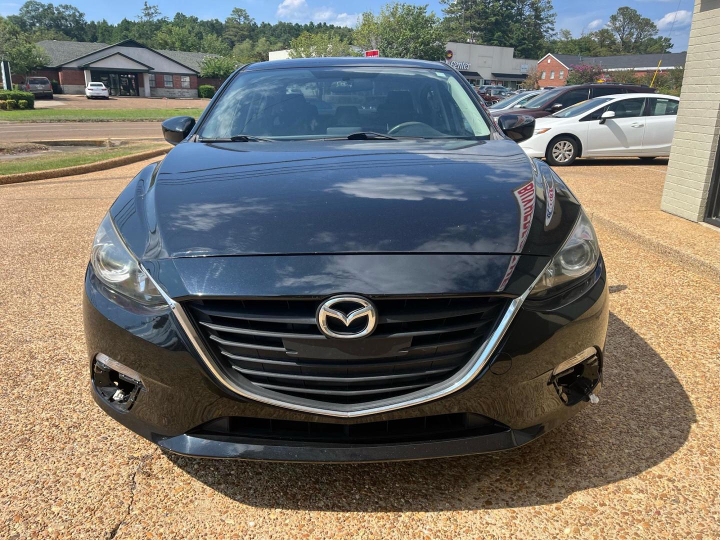 2015 BLACK /Black MAZDA MAZDA3 I SPORT W/SKY I-Sport AT (3MZBM1U72FM) with an 2.0L L4 DOHC 16V engine, 6-Speed Automatic transmission, located at 922 W. Beacon St., Philadelphia, MS, 39350, (601) 650-3675, 32.770447, -89.127151 - Title: 2015 Mazda MAZDA3 i Sport AT Year: 2015 Make: Mazda Model: MAZDA3 Engine: 2.0L L4 DOHC 16V Body: SEDAN 4-DR Transmission: 6-Speed Automatic Drive Type: FWD Mpg City: 30 Mpg: 41 Trim: i Sport AT - Photo#1