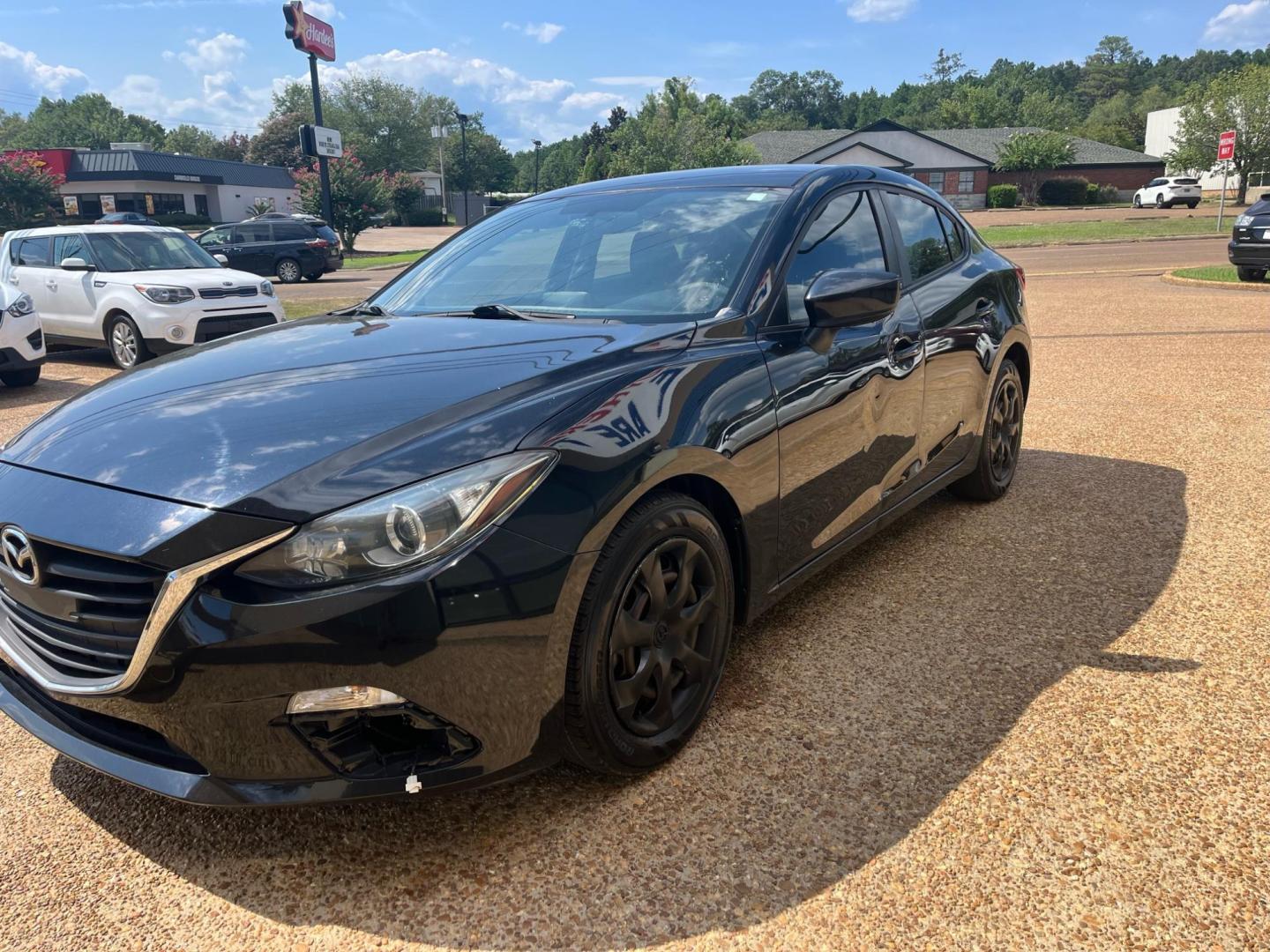 2015 BLACK /Black MAZDA MAZDA3 I SPORT W/SKY I-Sport AT (3MZBM1U72FM) with an 2.0L L4 DOHC 16V engine, 6-Speed Automatic transmission, located at 922 W. Beacon St., Philadelphia, MS, 39350, (601) 650-3675, 32.770447, -89.127151 - Title: 2015 Mazda MAZDA3 i Sport AT Year: 2015 Make: Mazda Model: MAZDA3 Engine: 2.0L L4 DOHC 16V Body: SEDAN 4-DR Transmission: 6-Speed Automatic Drive Type: FWD Mpg City: 30 Mpg: 41 Trim: i Sport AT - Photo#2