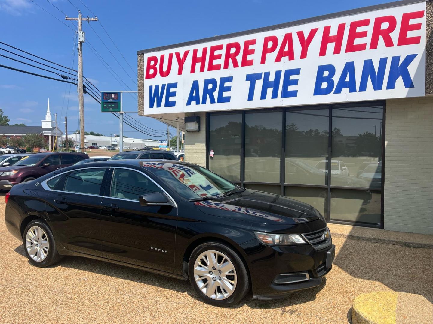 2016 BLACK /Grey CHEVROLET IMPALA LS (1LS) (2G11Z5SA7G9) , located at 922 W. Beacon St., Philadelphia, MS, 39350, (601) 650-3675, 32.770447, -89.127151 - Photo#0