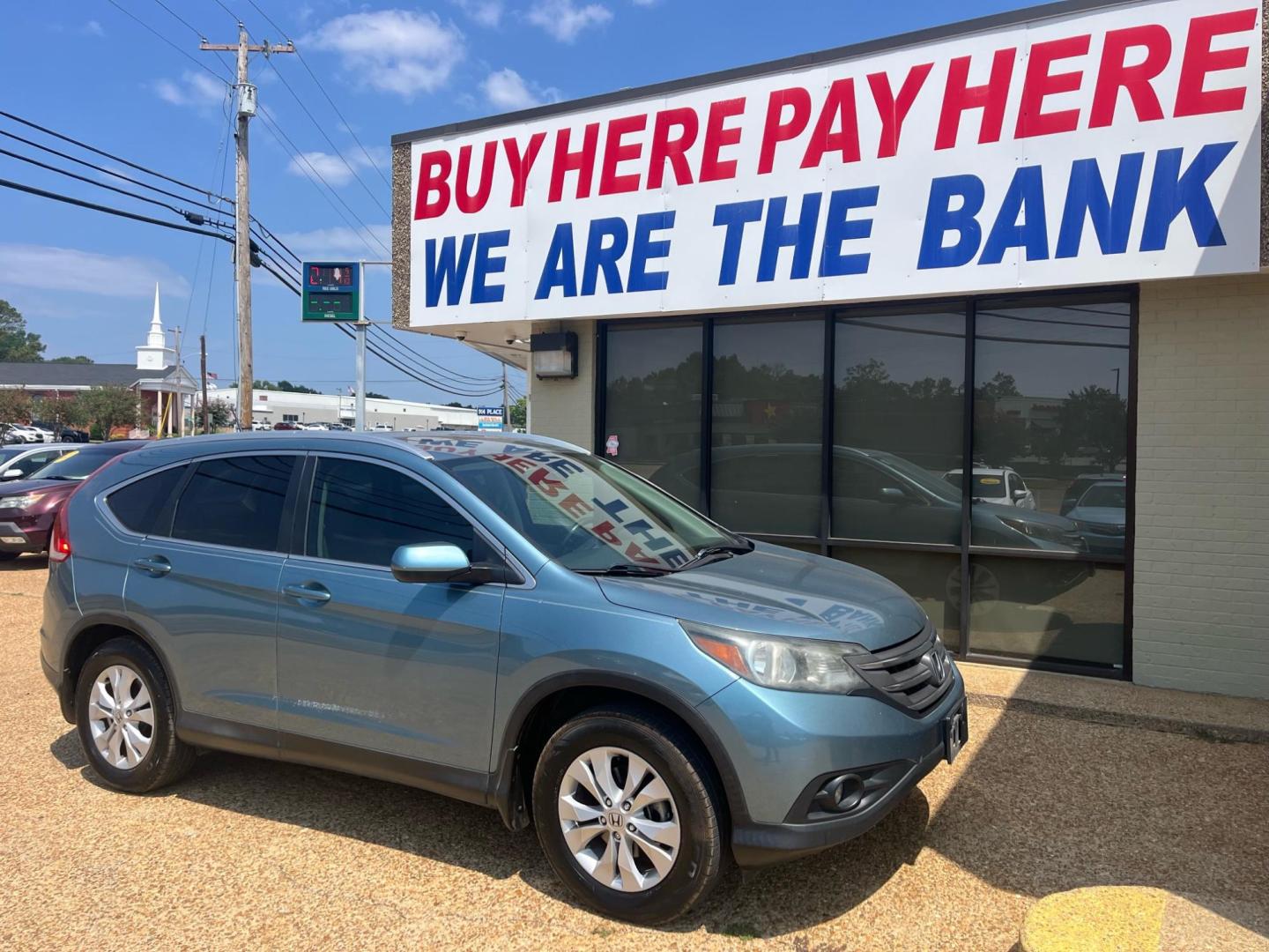 2014 BLUE HONDA CR-V EX-L (2HKRM3H71EH) , located at 922 W. Beacon St., Philadelphia, MS, 39350, (601) 650-3675, 32.770447, -89.127151 - Photo#0