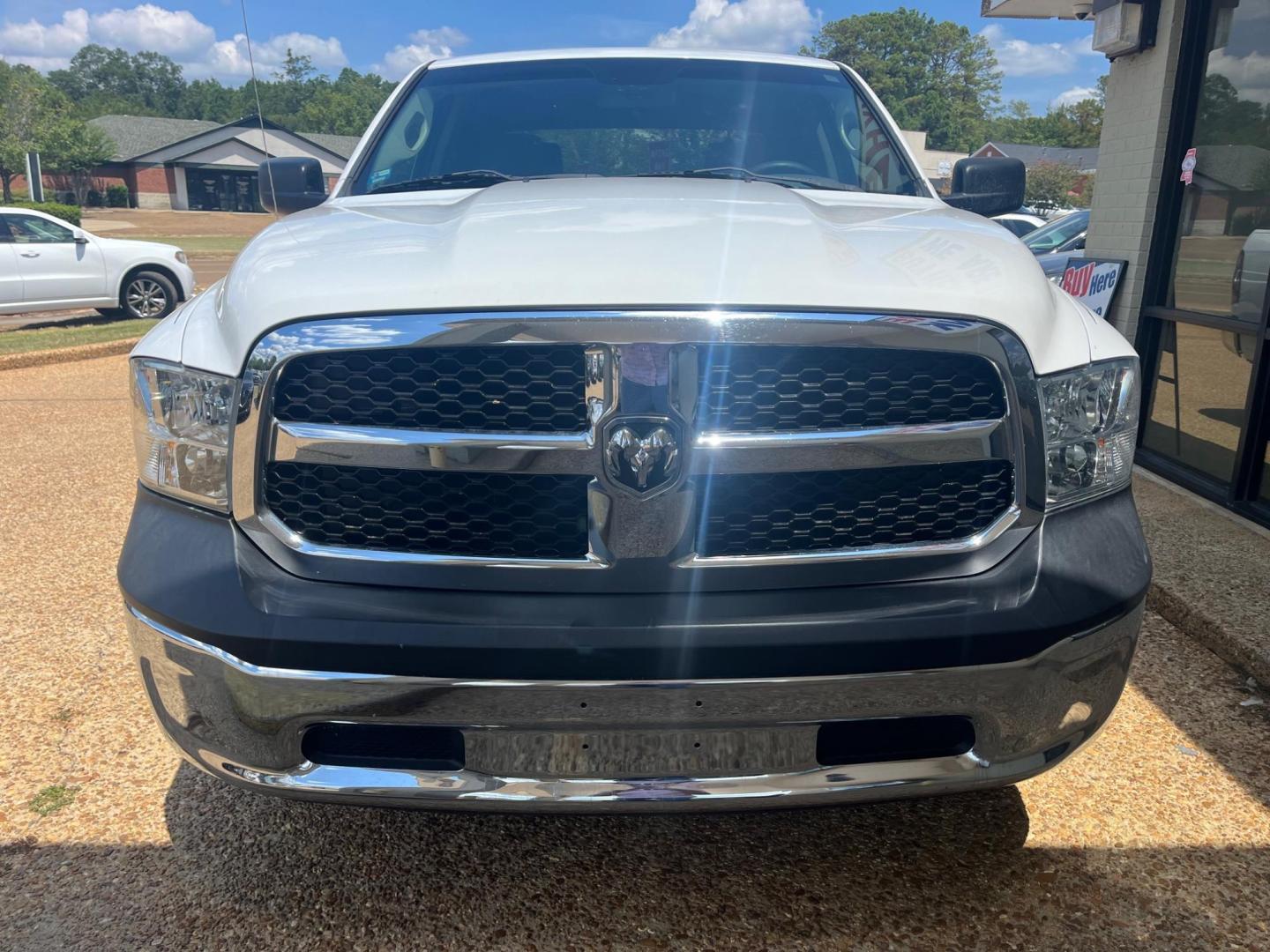 2015 WHITE /Black RAM 1500 EXPRESS; ST; TR tradesman (1C6RR6KG5FS) with an 3.6L V6 DOHC 24V engine, 6-Speed Automatic transmission, located at 922 W. Beacon St., Philadelphia, MS, 39350, (601) 650-3675, 32.770447, -89.127151 - Title: 2015 RAM 1500 Tradesman Year: 2015 Make: RAM Model: 1500 Engine: 3.6L V6 DOHC 24V FFV Body: CREW CAB PICKUP 4-DR Transmission: 6-Speed Automatic Drive Type: RWD Mpg City: 17 Mpg: 25 Trim: Tradesman - Photo#1