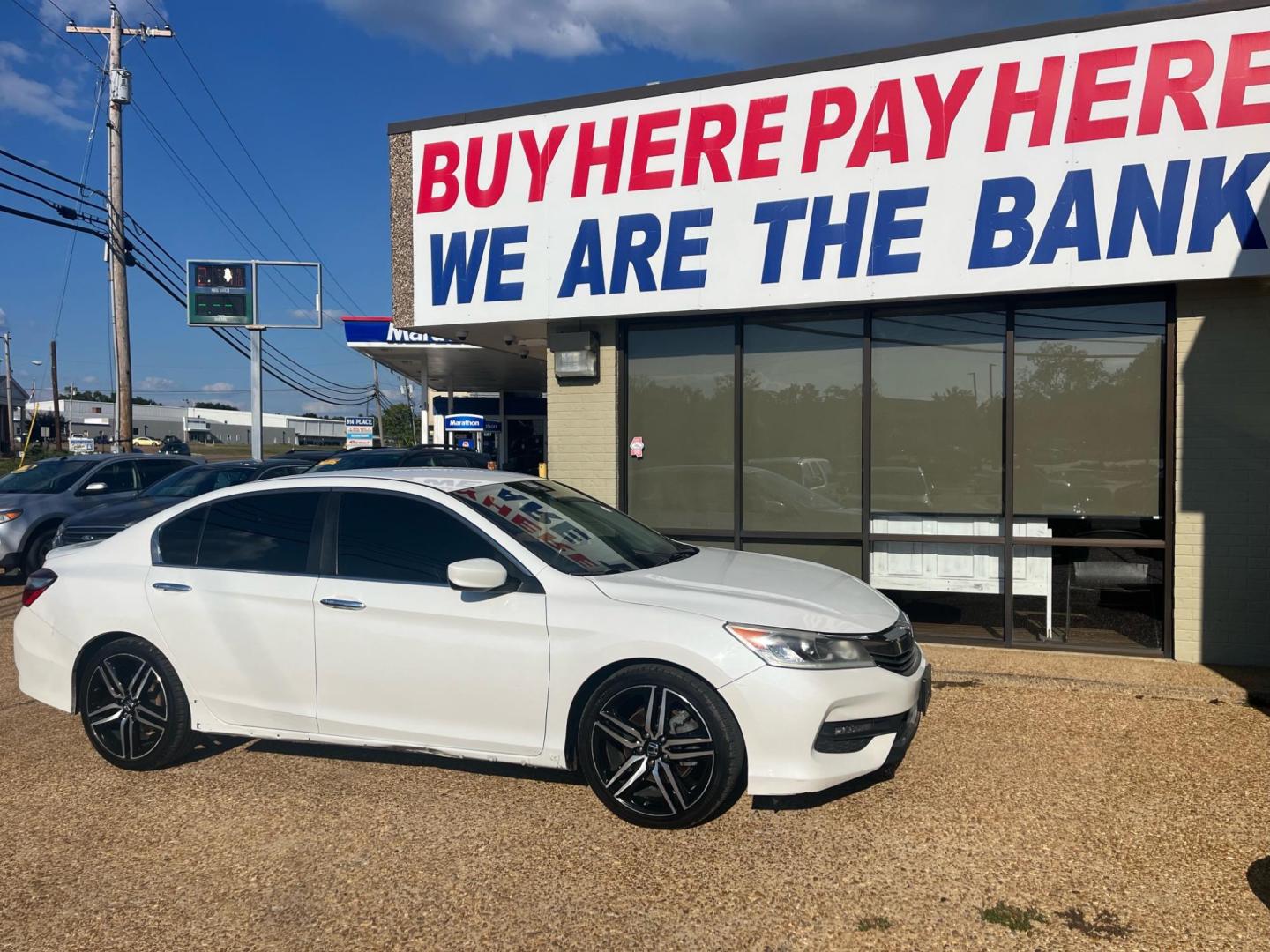 2016 WHITE HONDA ACCORD SPORT Sport (1HGCR2F57GA) with an 2.4L L4 DOHC 16V engine, CVT transmission, located at 922 W. Beacon St., Philadelphia, MS, 39350, (601) 650-3675, 32.770447, -89.127151 - Year: 2016 Make: Honda Model: Accord Engine: 2.4L L4 DOHC 16V Body: SEDAN 4-DR Transmission: CVT Drive Type: FWD Mpg City: 26 Mpg: 35 Trim: Sport Sedan - Photo#0